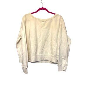 Polo Ralph Lauren White Crewneck Sweatshirt XL 60% Cotton 40% Polyester Casual